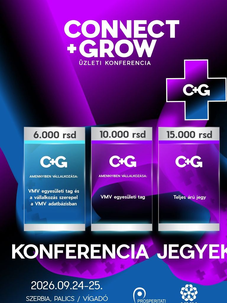 Megnyílt a regisztráció a Connect+Grow üzleti konferenciára