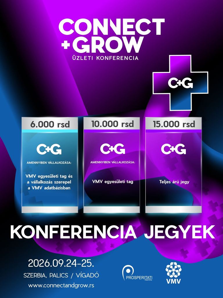 Már lehet jelentkezni a Connect+Grow Üzleti Konferenciára