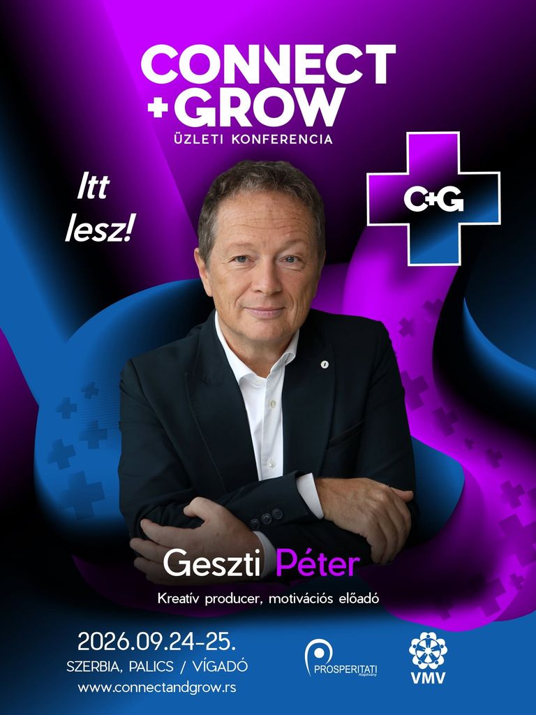 Geszti Péter is előad az idei Connect + Grow üzleti konferencián