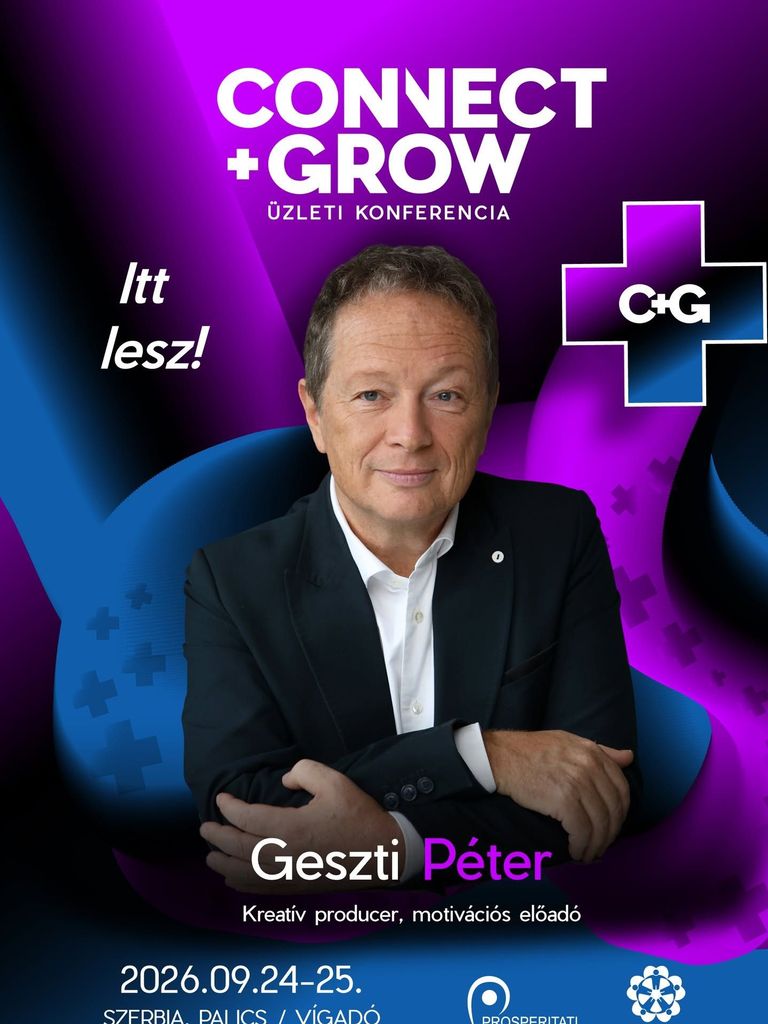 Geszti Péter érkezik a Connect+Grow színpadára