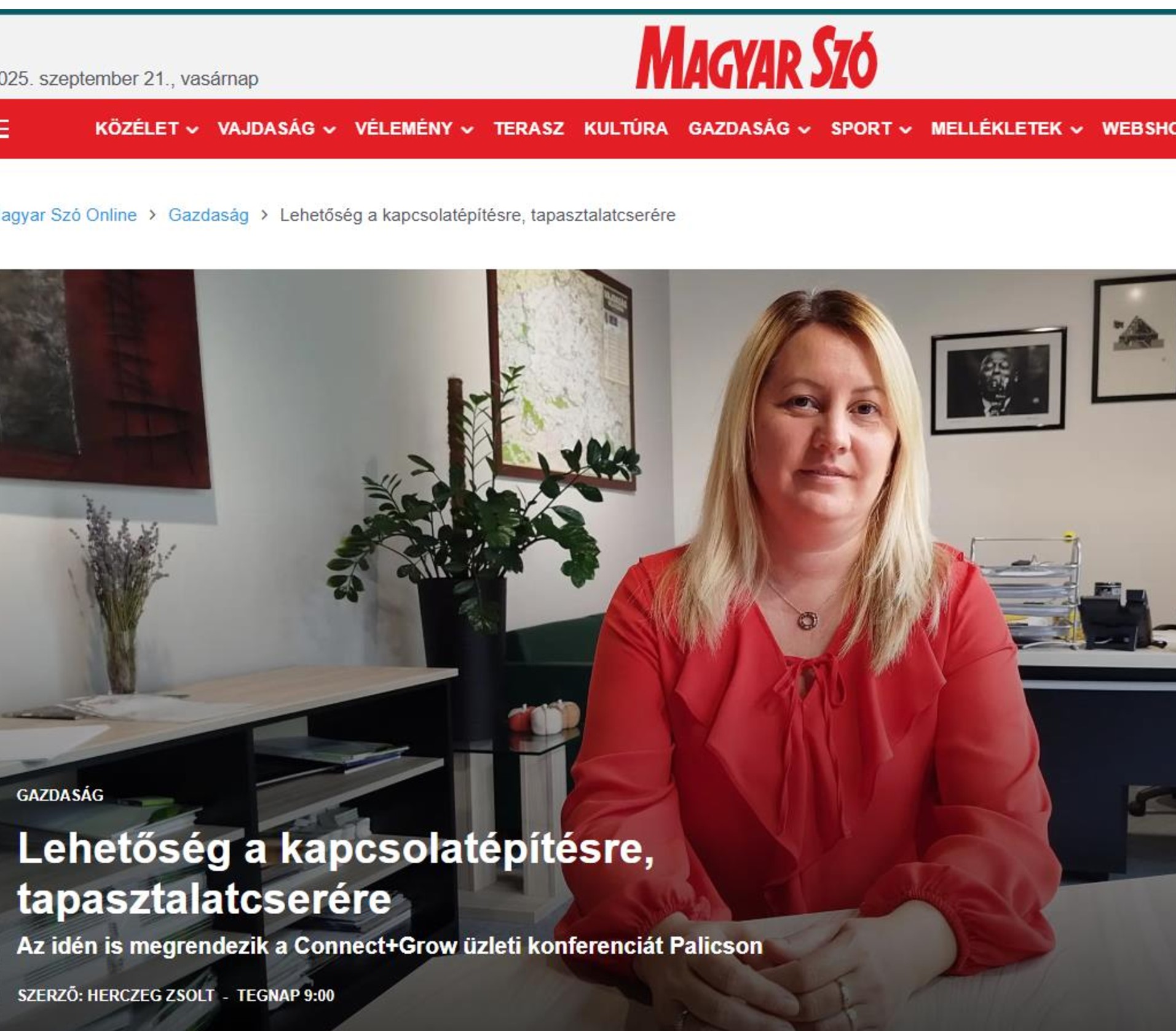 Lehetőség a kapcsolatépítésre, tapasztalatcserére